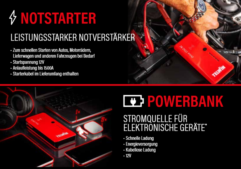 Telwin Starthilfe Drive 1750 XC 12 Volt